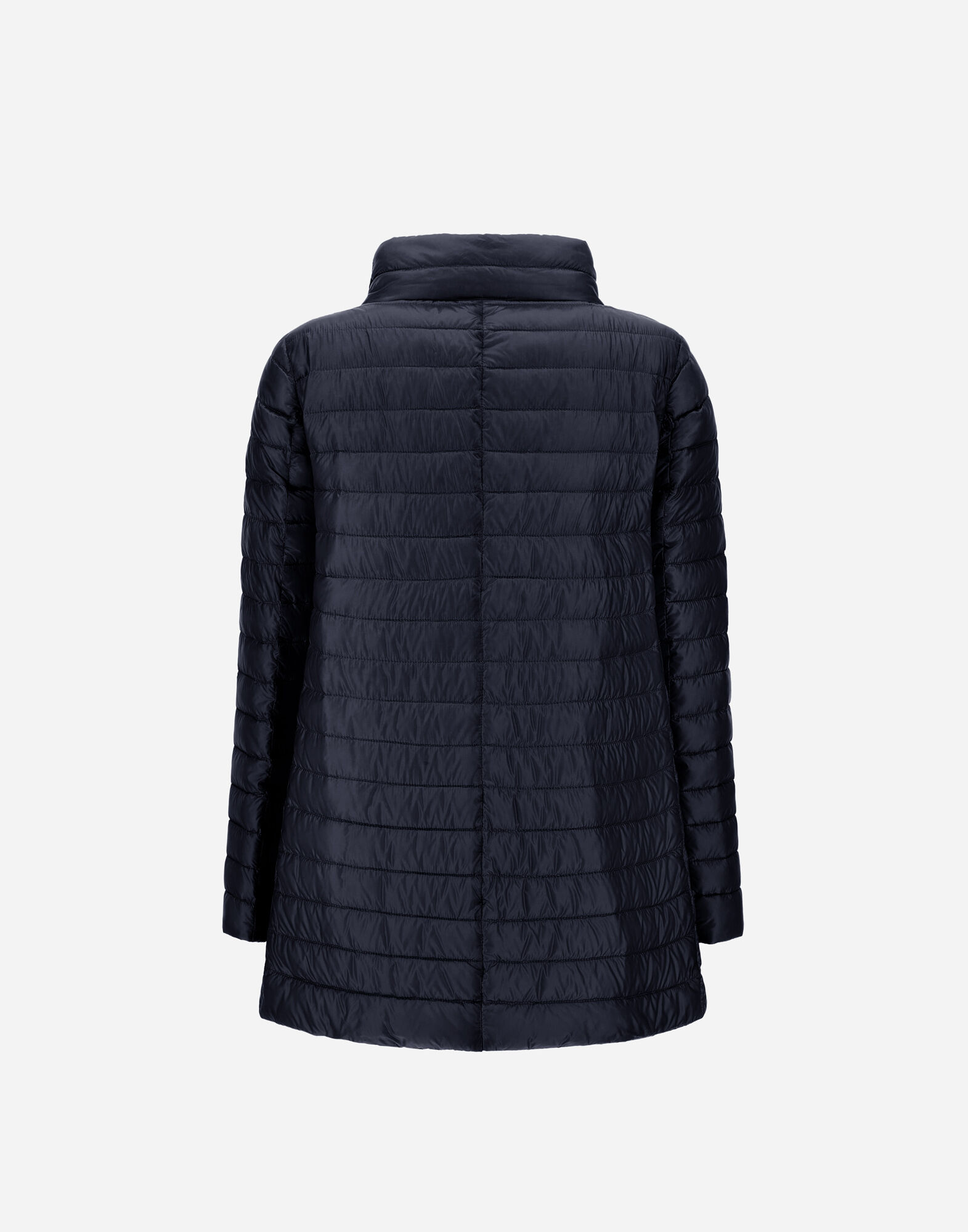 REVERSIBLE A-SHAPE JACKET IN NYLON ULTRALIGHT in Blue Grey