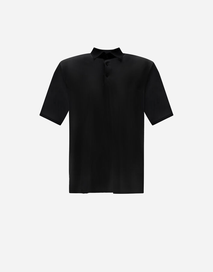 Herno SPRING ULTRALIGHT SCUBA POLO SHIRT Black JPL00138U12509S9300