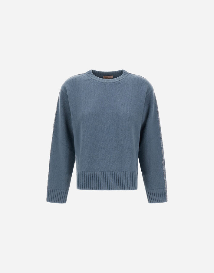 Herno RESORT 100% WOOL JUMPER Midnight Teal MG00030DR701009123