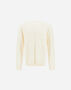 Herno SWEATER IN RIBBED WOOL CASHMERE White MG000175U702701000