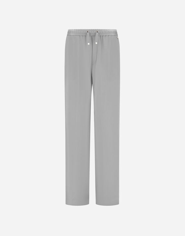Herno RESORT TROUSERS IN SATIN Pearl Grey PT00057DR127279404