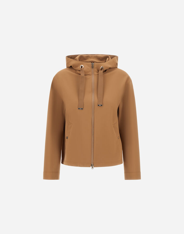 Herno HOODED JACKET IN FIRST ACT PEF Camel GI000311D13455S2157