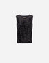 Herno TOP IN SEQUIN MESH AND STRUCTURED NYLON Black BL000024D127059300