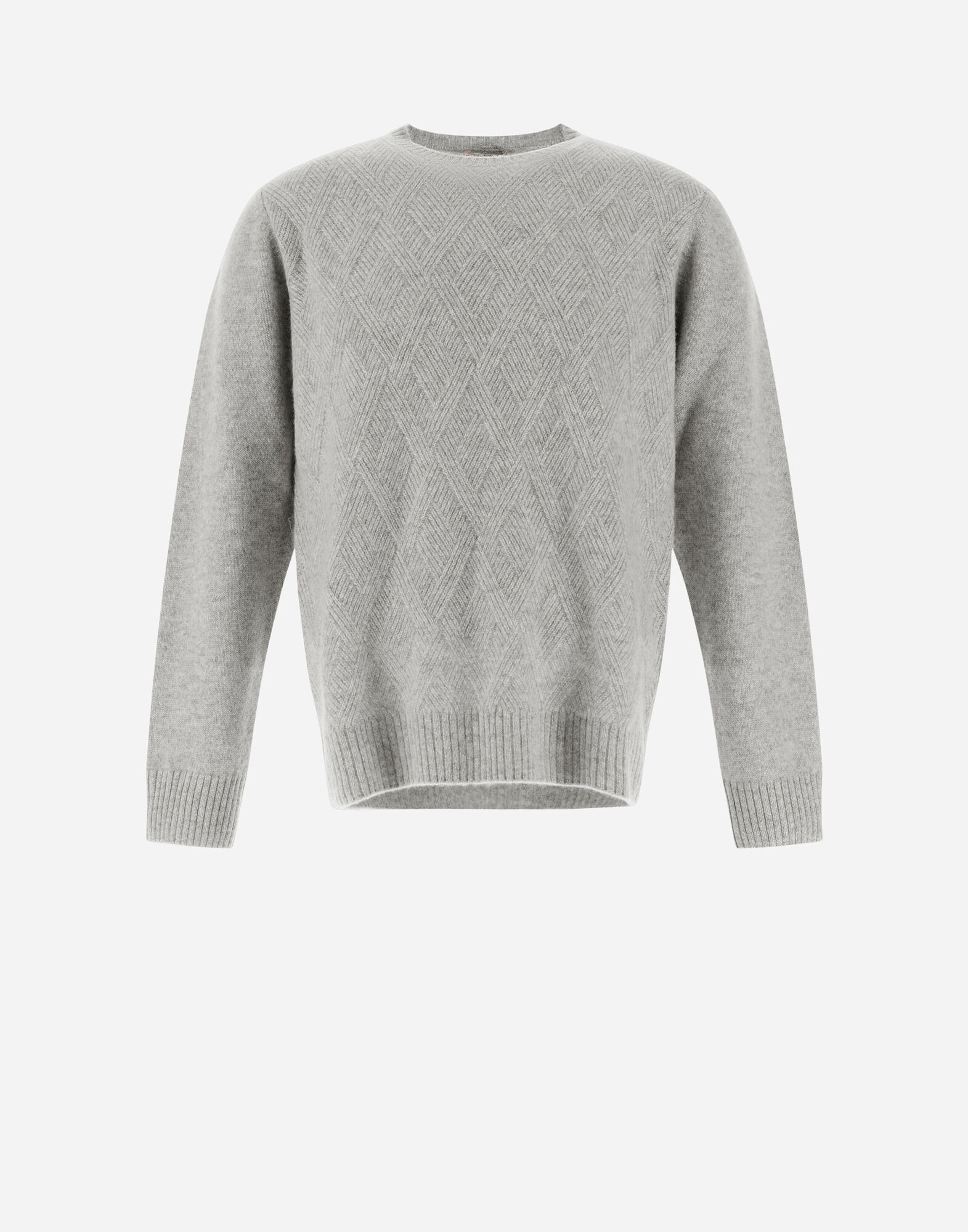 RESORT SWEATER IN HERRINGBONE PLAIN CASHMERE in Grey for Men Herno