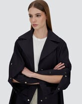 レディース ドロン&モノグラム ルレックス トレンチコート ネイビー 