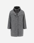 Herno OVERSIZE CHIC HERRINGBONE JACKET Grey GC0318D333239400