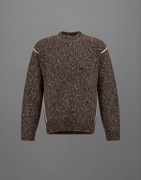 Herno LAMINAR JUMPER IN MOULIN&Eacute; KNIT Black MG00019UL703789300