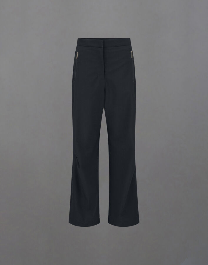 Herno LAMINAR TROUSERS IN WOOL TOUCH Black PT00052DL128479300