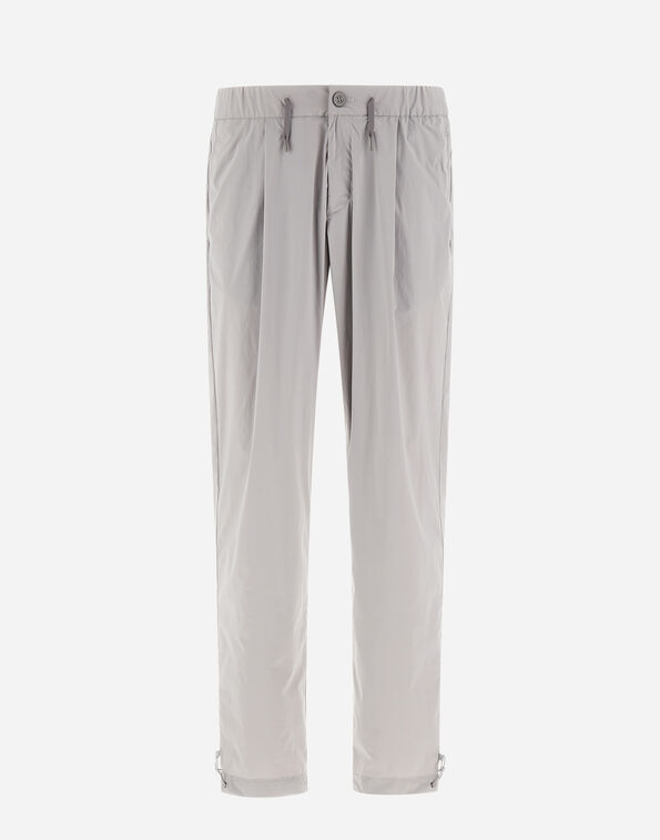 Herno RESORT TROUSERS IN LIGHTWEIGHT STRETCH NYLON Light Grey PT00002UR12431SZ9433