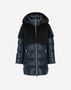 Herno A-SHAPE JACKET IN NYLON ULTRALIGHT AND LADY ALTERNATIVE FUR Navy Blue PI000185G12017Z9200