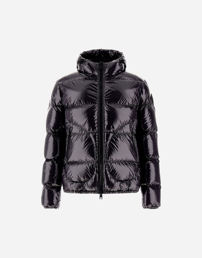 Herno BOMBER JACKET IN GLOSS Iron PI001133U12220Z9487