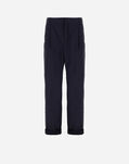 Herno TROUSERS IN ULTRALIGHT CREASE Blue PT000001B12494Z9201