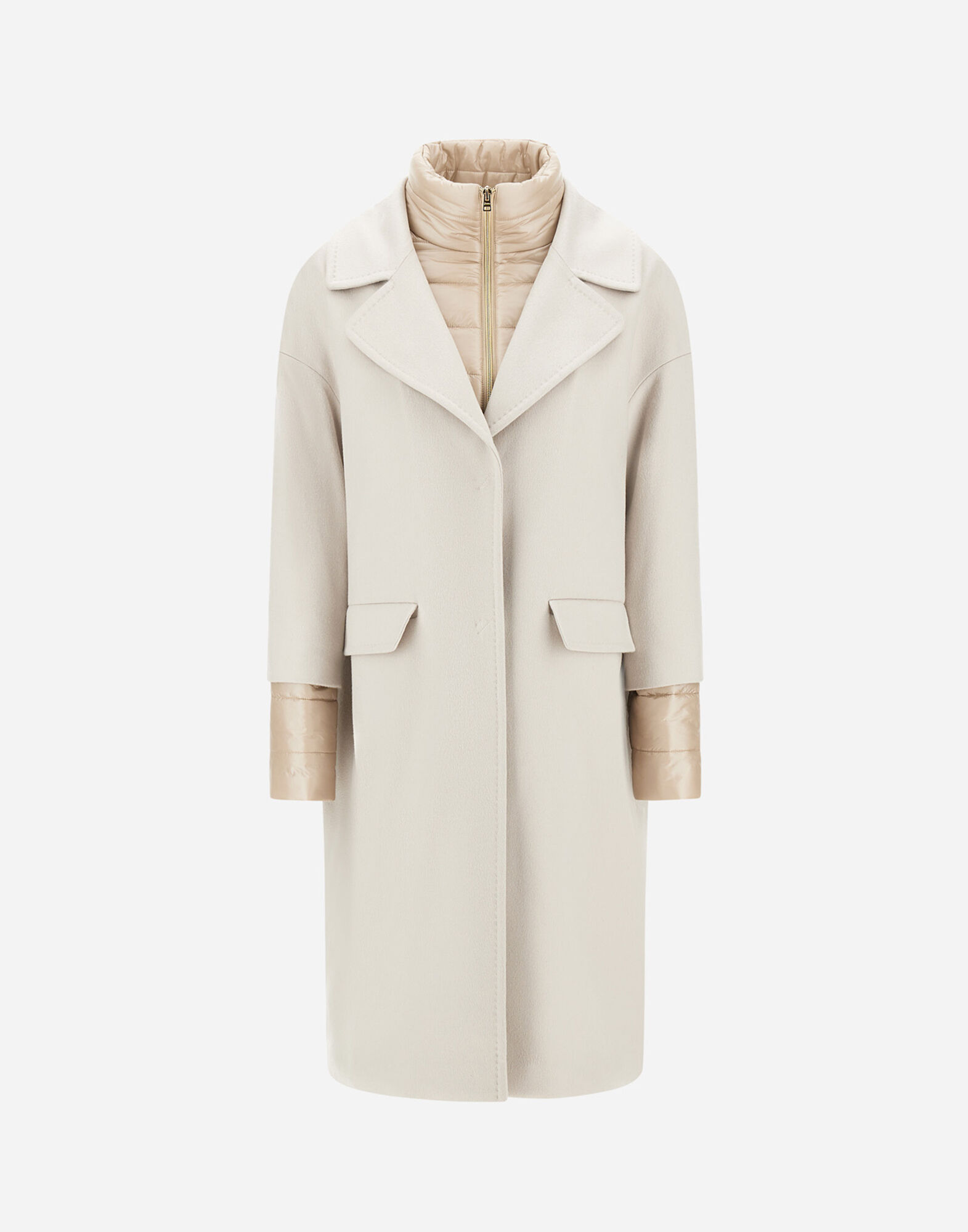 HERNO ウールコート　アイボリー ヘルノ公式eショップ] ウィメンズ新着アイテム | Herno®