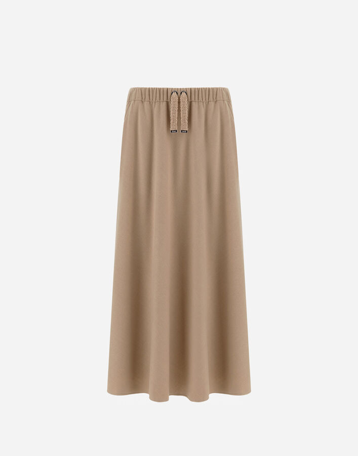 Herno RESORT SKIRT IN CASHMERE-FEEL FLANNEL Chantilly GN00028DR129341985