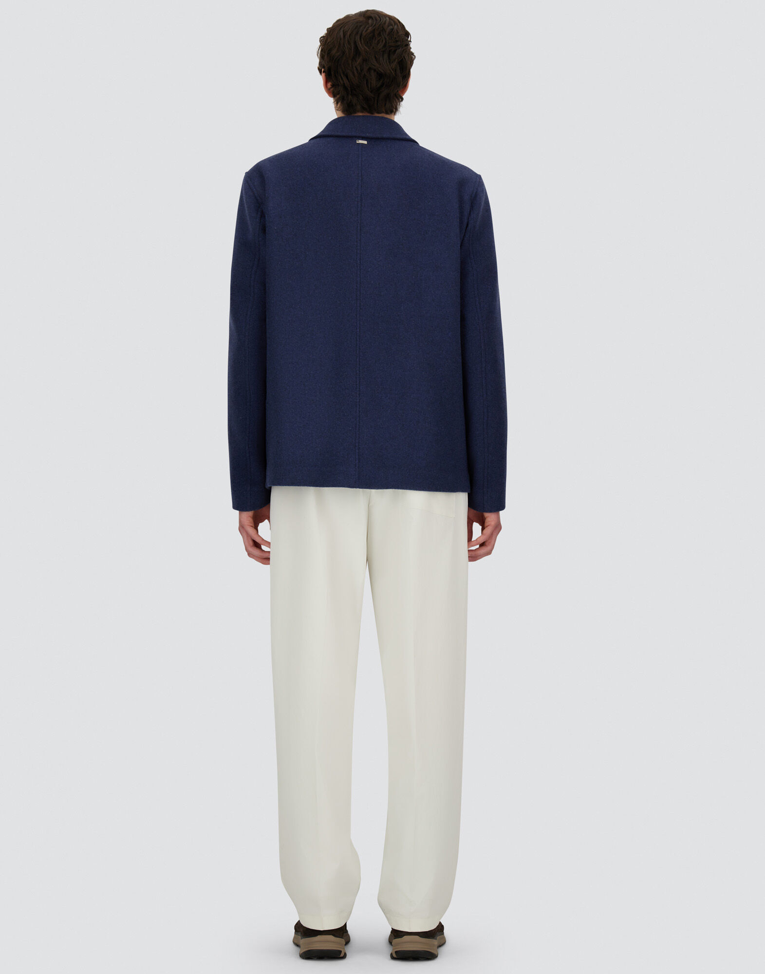 メンズ ソフトリサイクルウール フィールドジャケット ネイビー