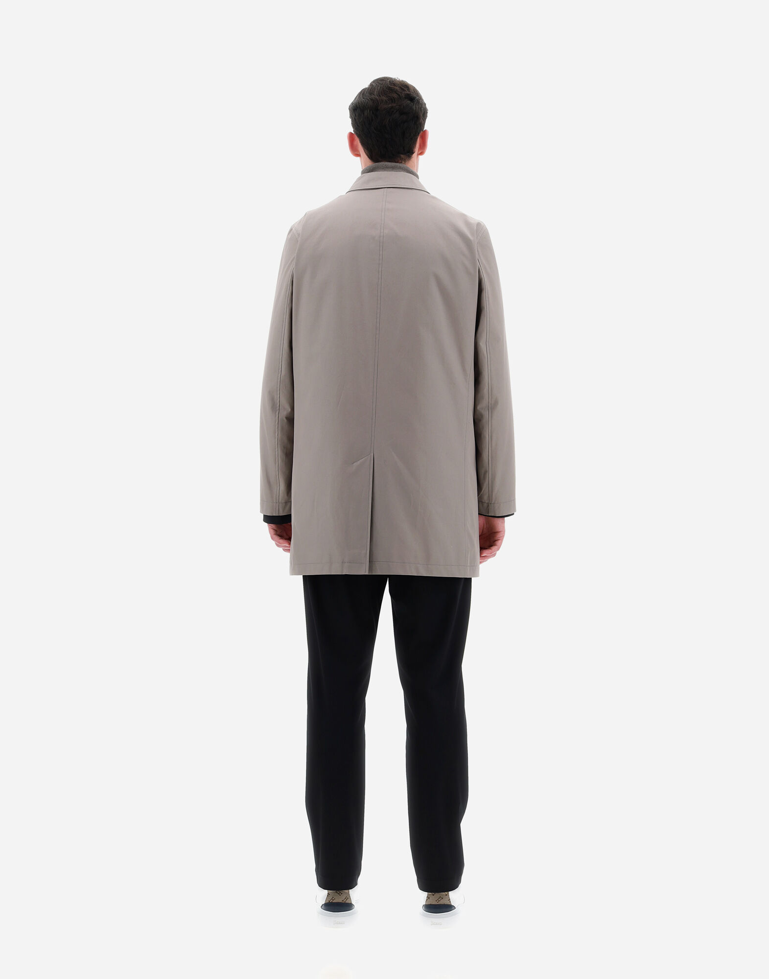RAINCOAT IN DELON AND NYLON ULTRALIGHT en Dove Grey pour homme