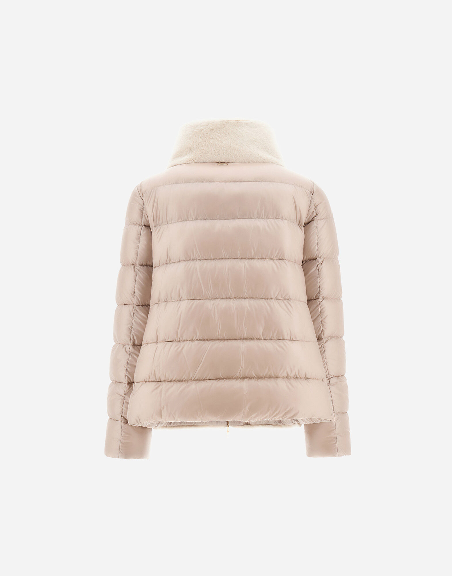 CAPE IN NYLON ULTRALIGHT AND LADY ALTERNATIVE FUR in Chantilly for