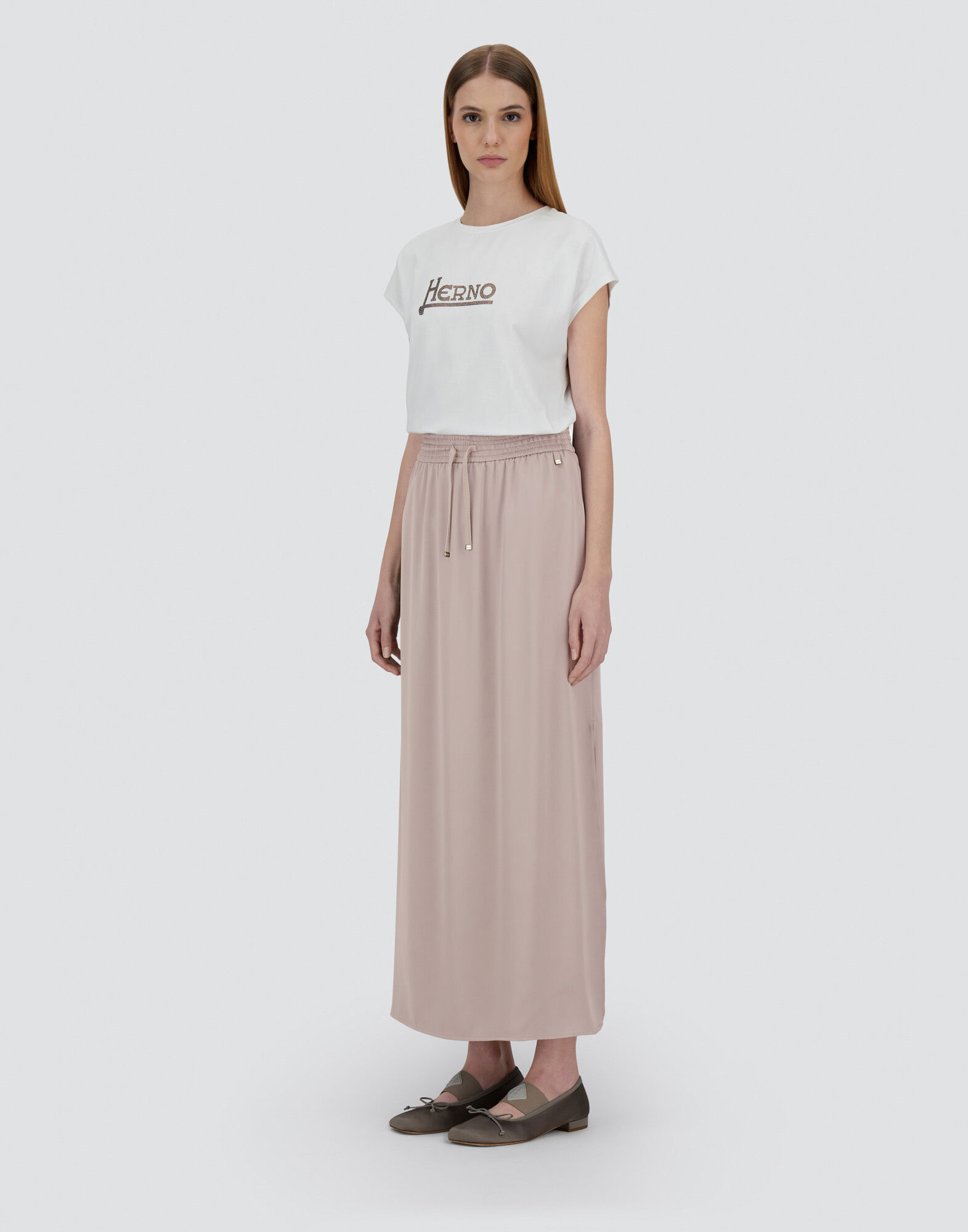HERNO ヘルノ/サテン ロングスカート シンプル HERNO(ヘルノ) スカート(レディース) - 海外通販のBUYMA