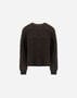 Herno COBBED BLOWN ALPACA WOOL JUMPER Dark Chocolate MG000191D703078810