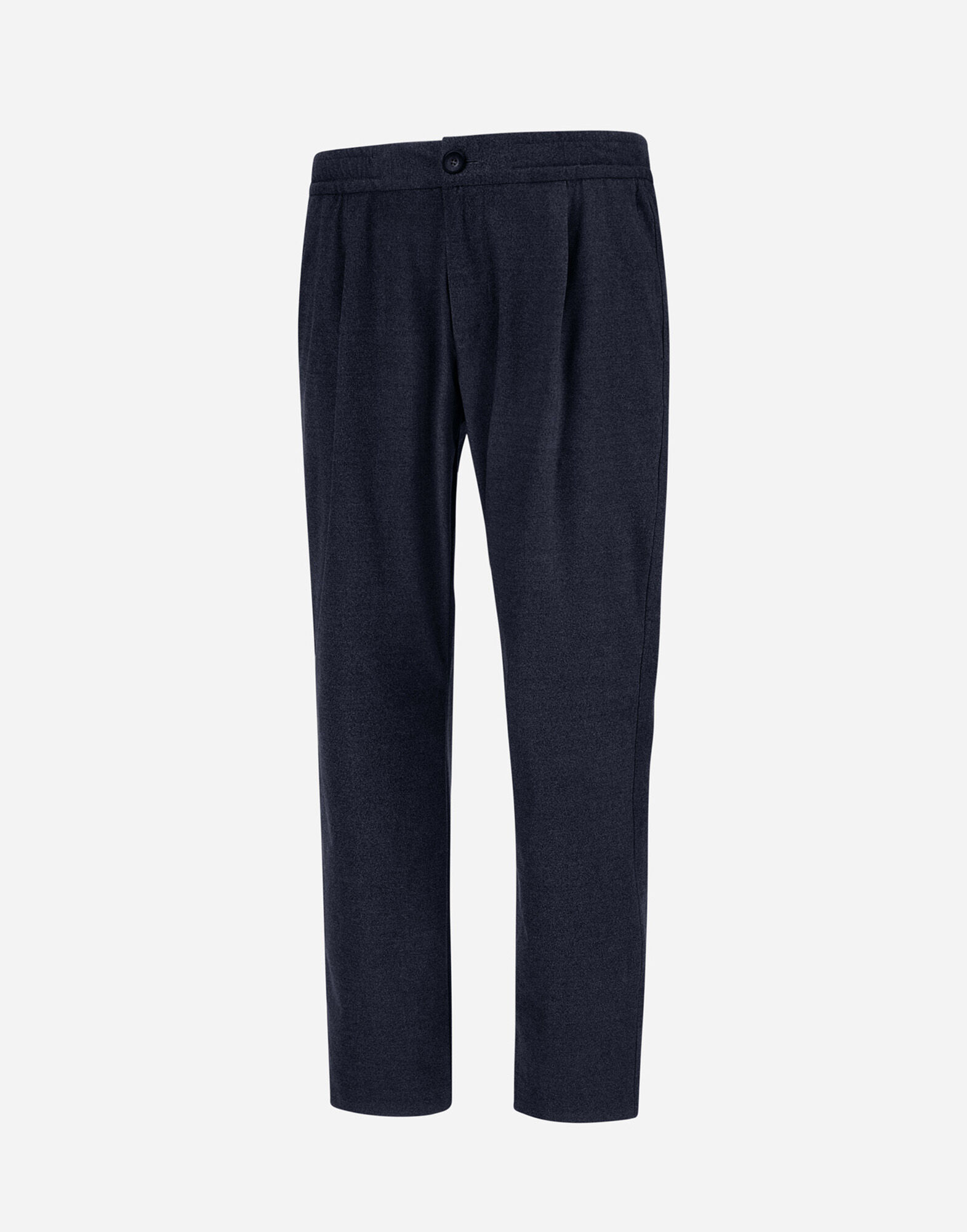 メンズ リゾート メランジ スエードエフェクト パンツ ネイビーブルー