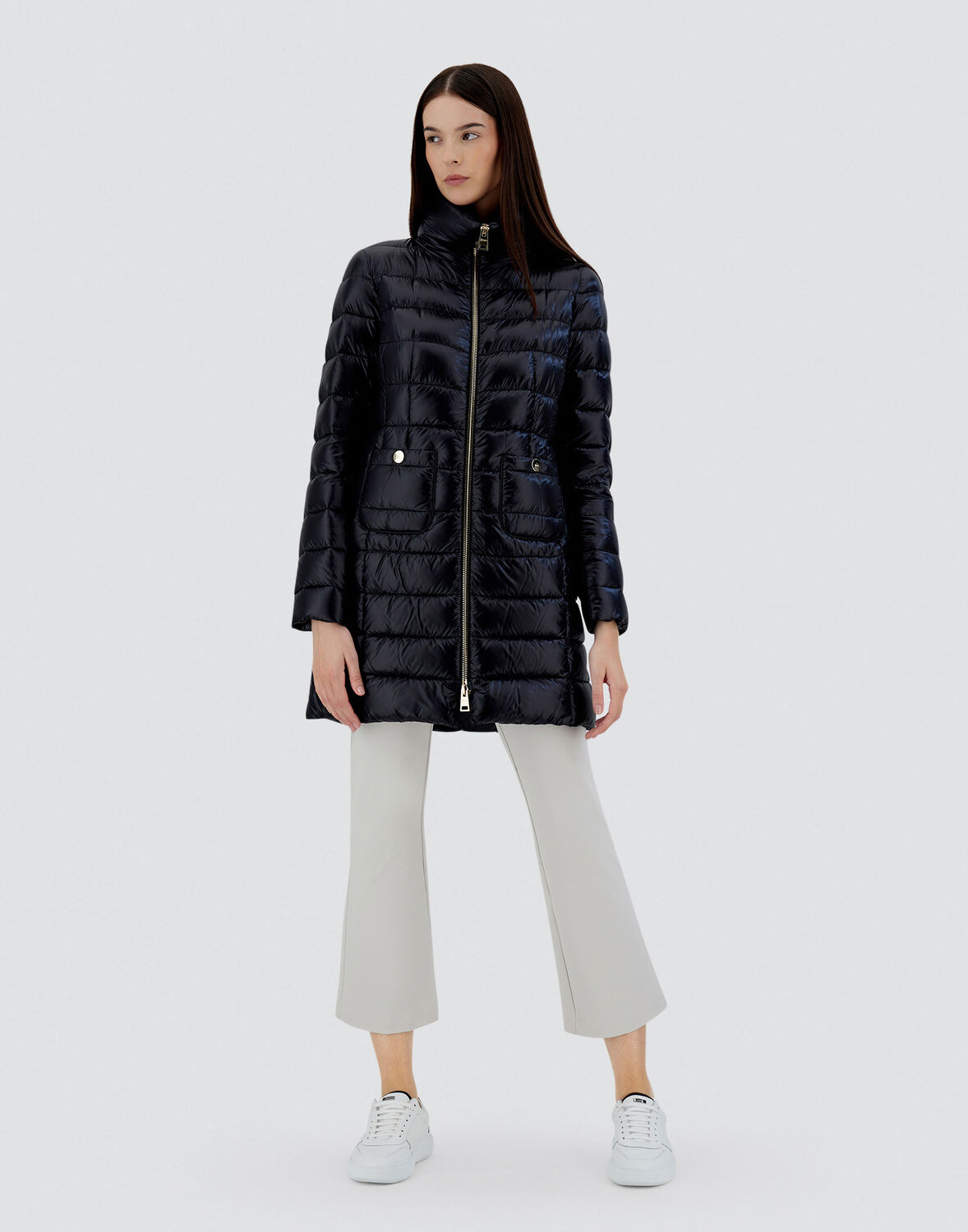 Herno Turtleneck Down Jacket In Black