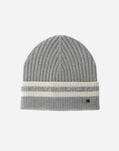 Herno RESORT BEANIE IN DOUBLE RIB WOOL Grey Pearl BER0005UR702929404