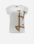 Herno INTERLOCK JERSEY T-SHIRT WITH KIMONO SLEEVES White JG000180D520091000