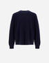 Herno SWEATER IN RIBBED WOOL CASHMERE Navy Blue MG000175U702709200