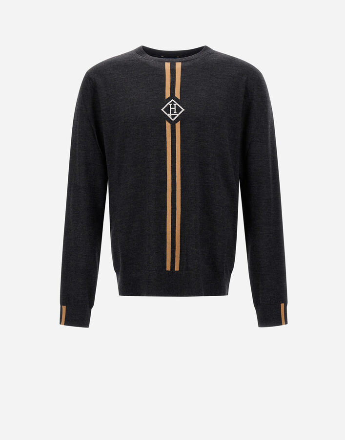 Herno Bicolor Virgin Wool Sweatshirt main image 1