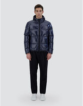 BOMBER JACKET IN GLOSS in New Blue for Men | Herno®