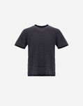 Herno PLAIN COTTON KNIT T-SHIRT Blu Navy MG000170U720979200