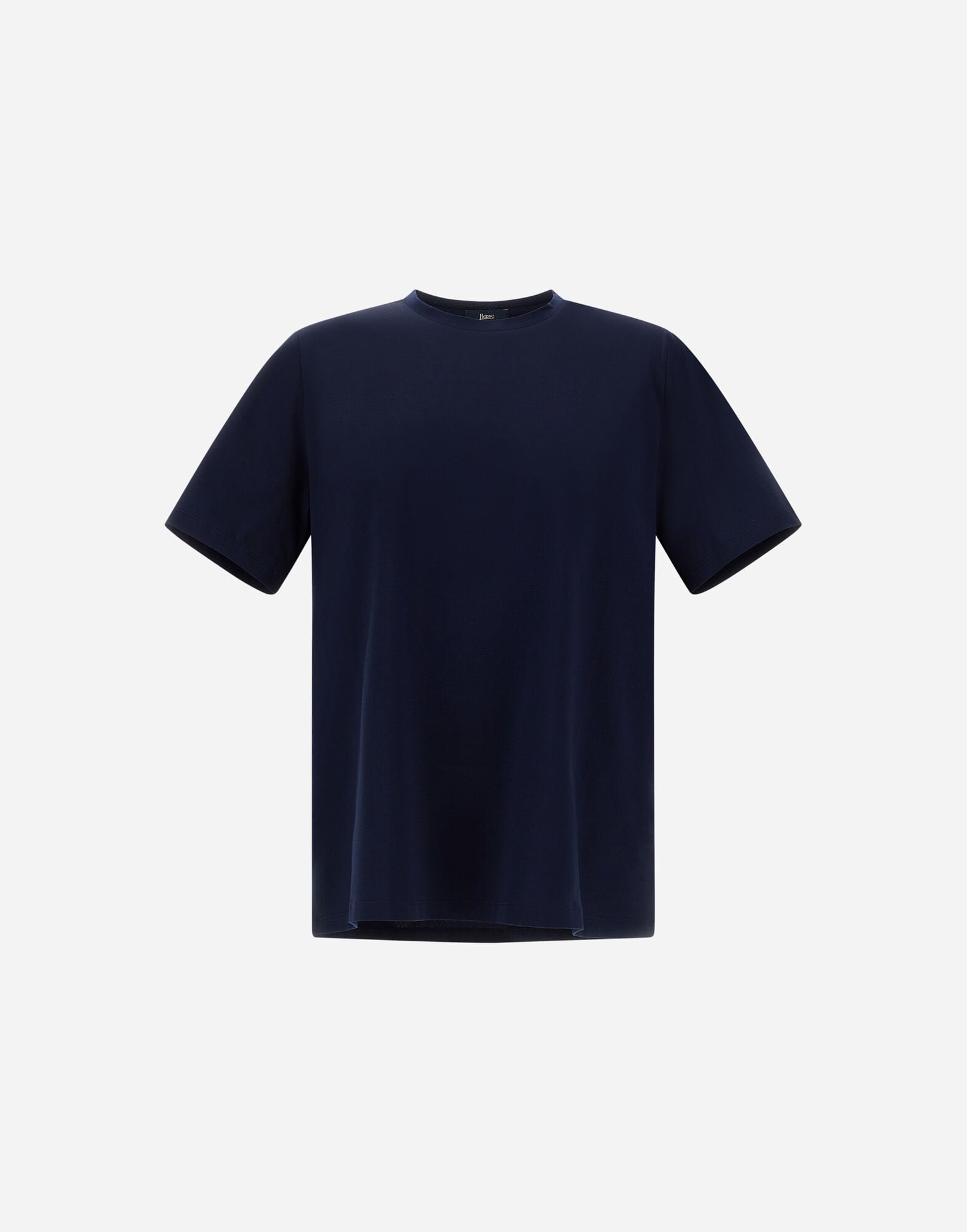 メンズ スーパーファインコットンストレッチ Tシャツ ネイビーブルー