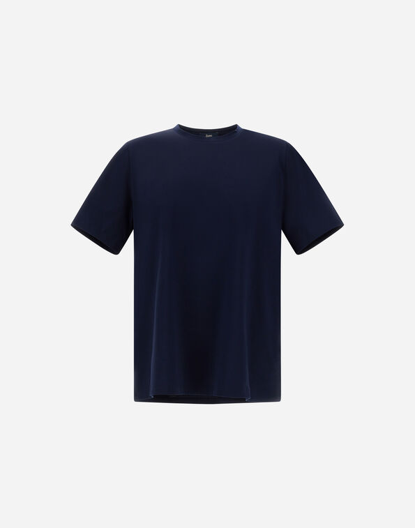 Herno SUPERFINE&nbsp;COTTON STRETCH T-SHIRT Navy Blue JG000174U520039200