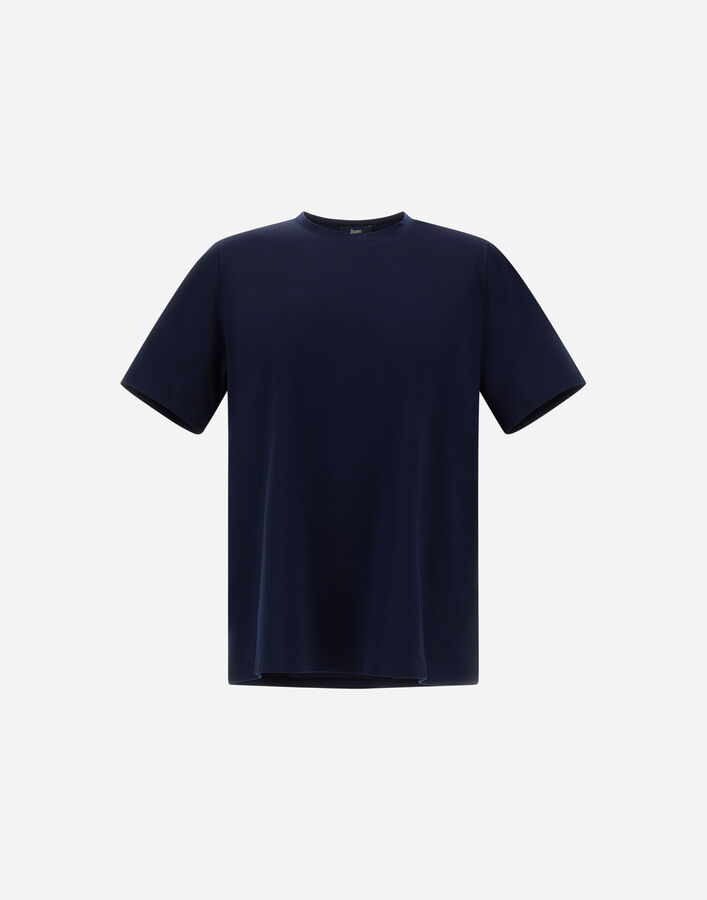 Herno T-SHIRT IN SUPERFINE COTTON STRETCH Blue Navy JG000174U520039200