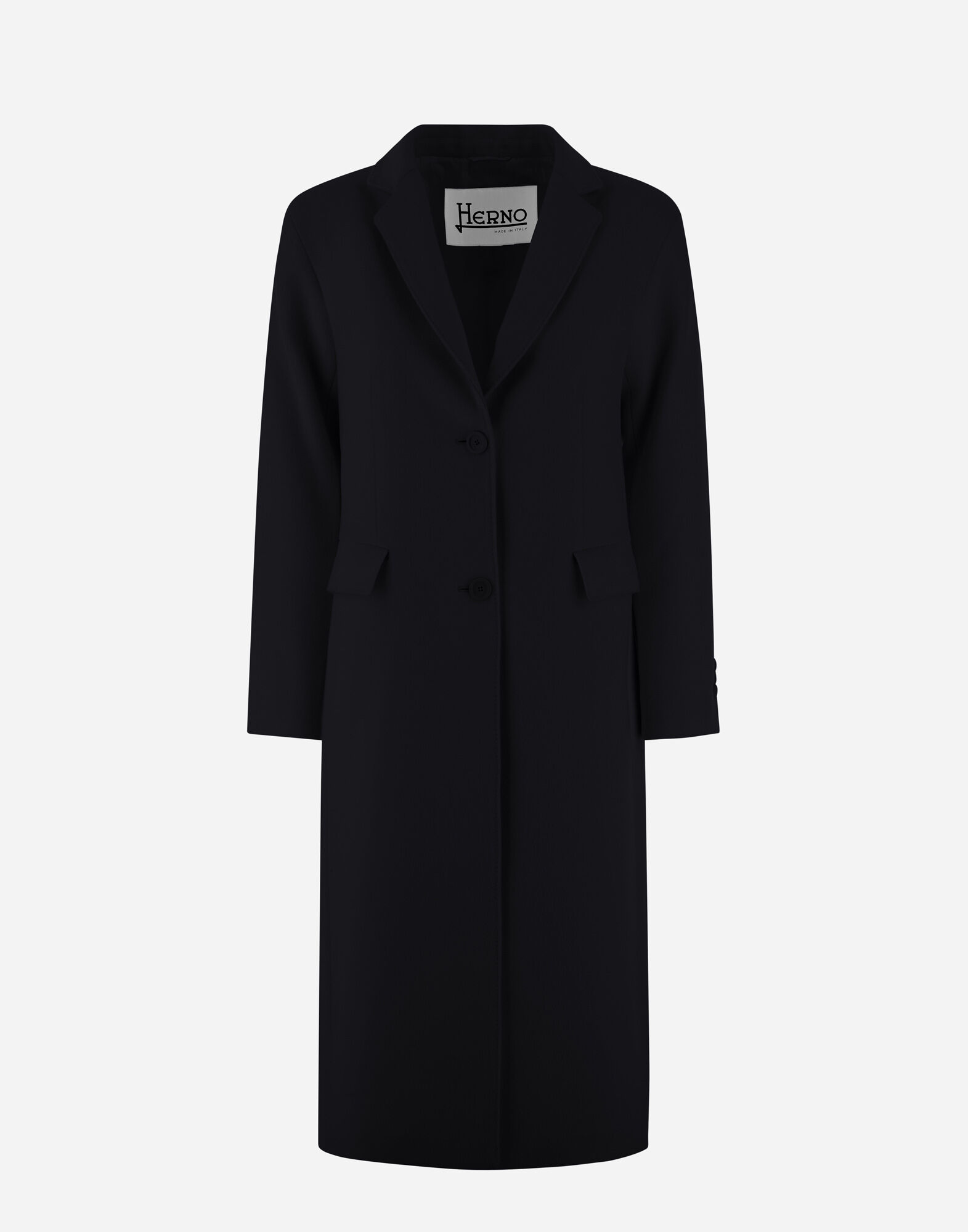 Herno black coat outlet
