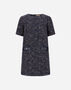 Herno DRESS IN OPERATED TWEED AND NYLON ULTRALIGHT Blue/Beige AB000046D127539221