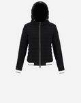 Herno NUAGE BOMBER KNIT LUREX DETAILS Black PC0071D192889300