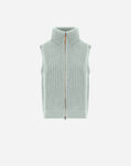 Herno VEST IN COB STITCH WOOL Sage MC000183D700167206