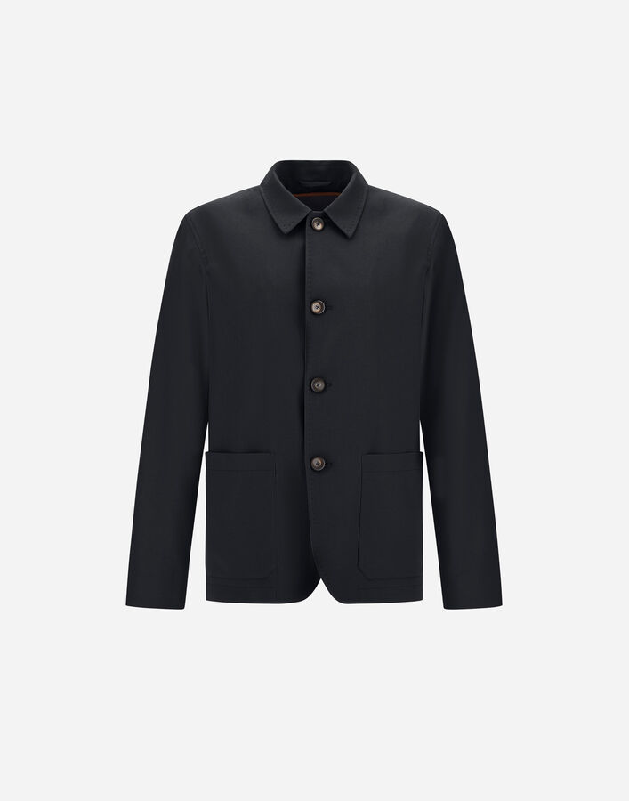 Herno BLAZER IN CASHMERE AND SILK Navy Blue GI0010UNW380879200