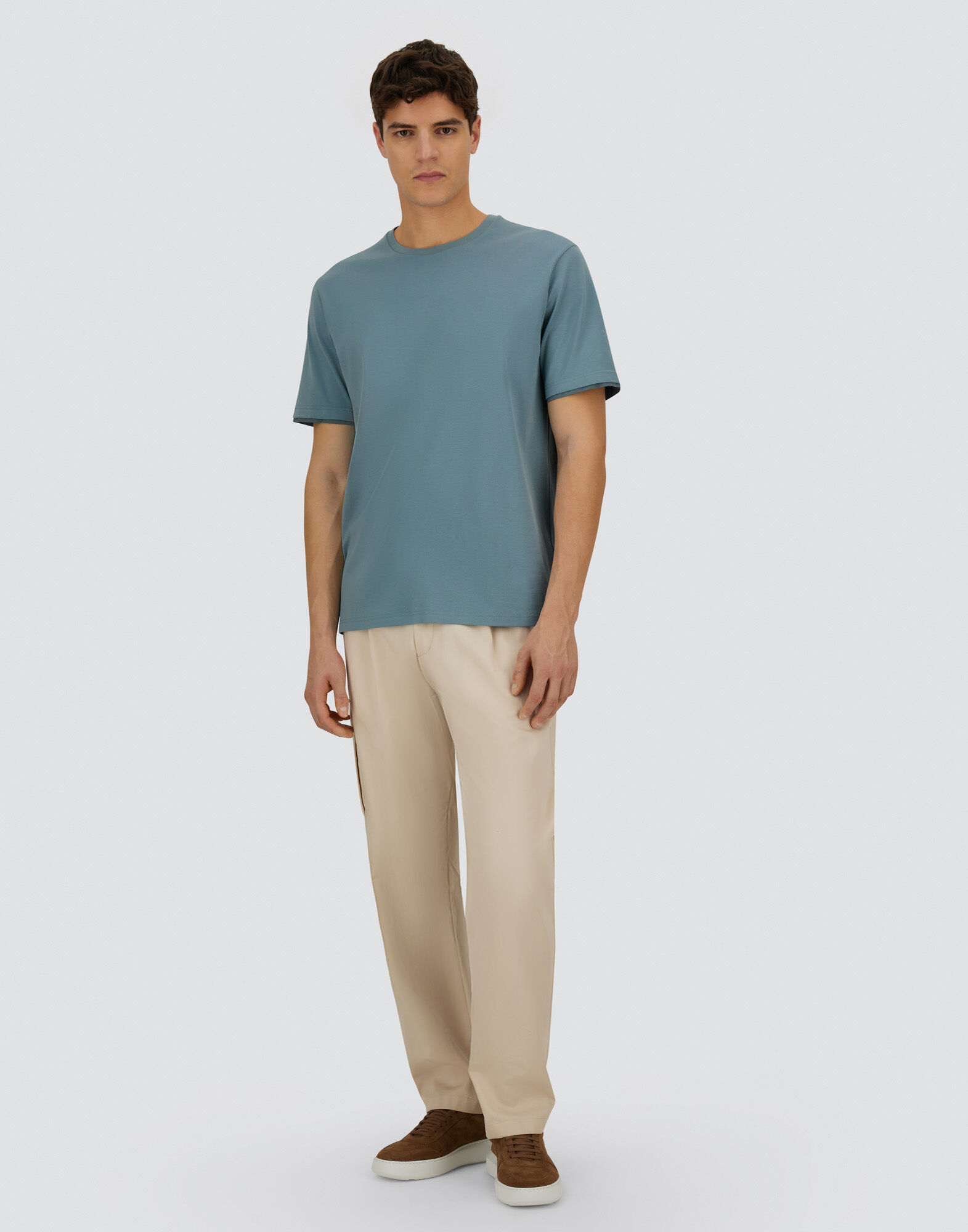 RESORT T-SHIRT IN BASIC COTTON & LIGHT STRETCH NYLON in RESORT T-SHIRT IN BASIC COTTON & LIGHT STRETCH NYLON in