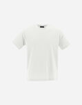 Herno SUPERFINE COTTON STRETCH T-SHIRT WITH SHOULDER DETAIL White JG000138U520031000
