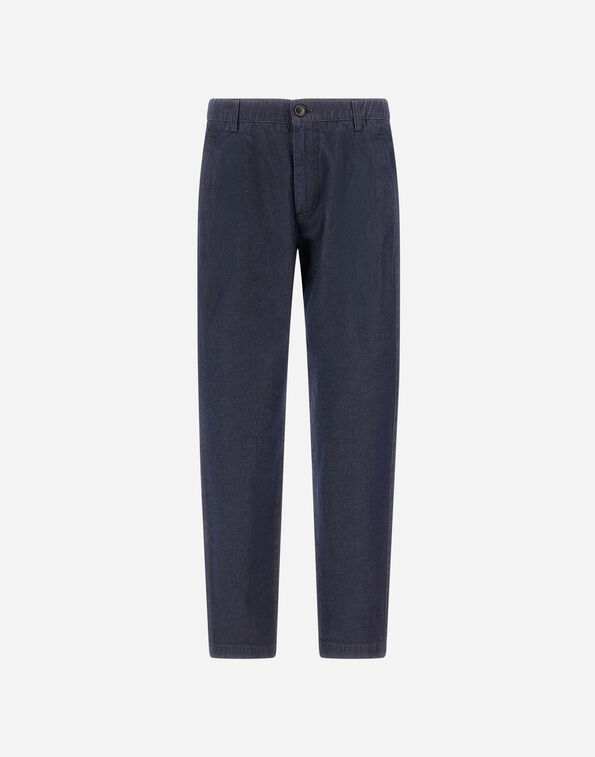 Herno ORGANIC COTTON DENIM TROUSERS Navy Blue PT000217U133219200