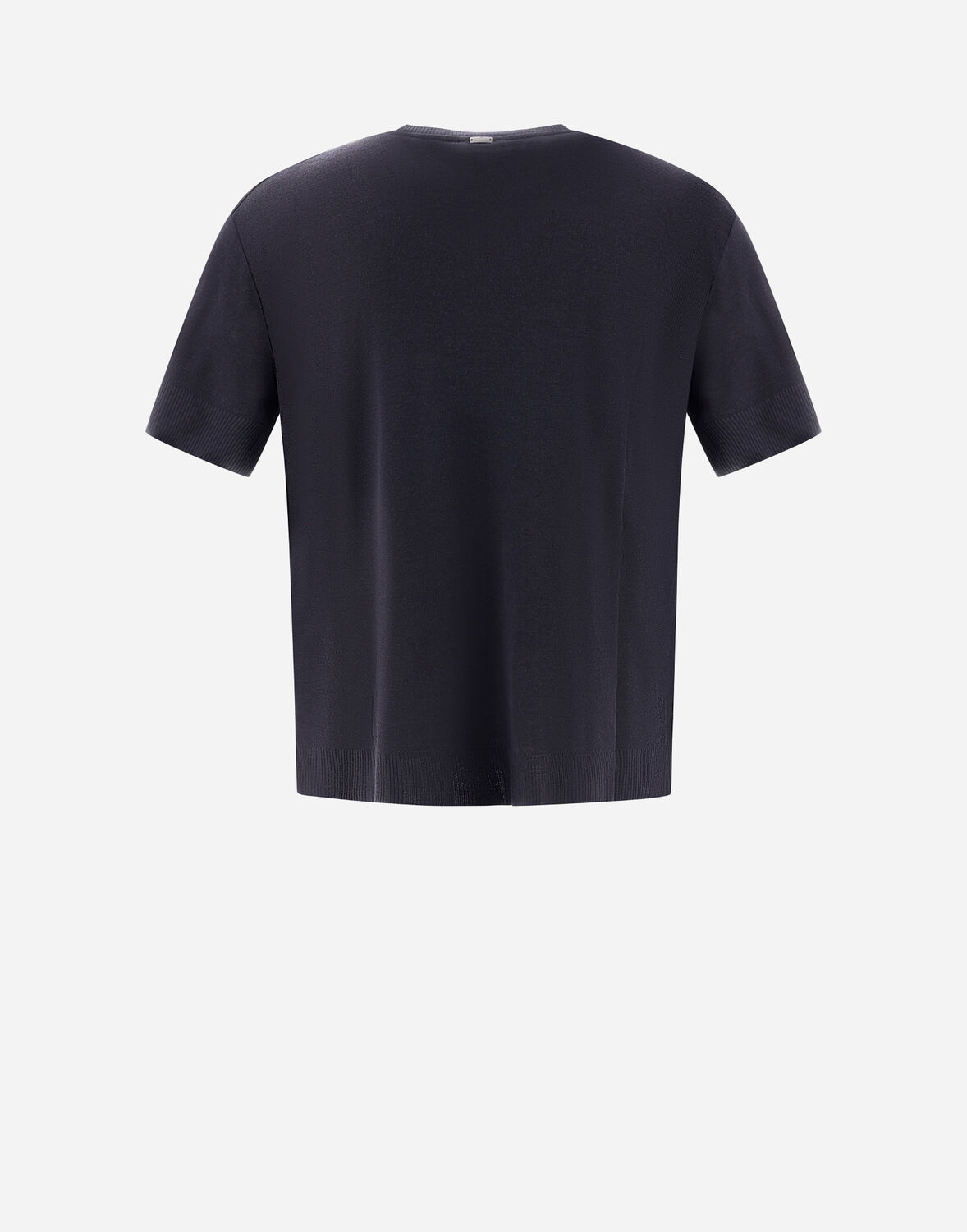 Herno ファインウールジャージー Tシャツ In Black
