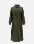 Herno TRENCH COAT IN DELON & PLASTER Light Military IM000157D132187730