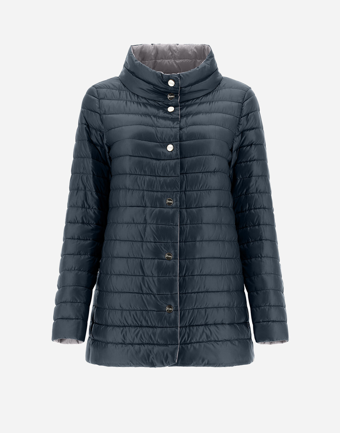 Herno Reversible A-shape In Nylon Ultralight - Female Ss23 Collection New Blue 54 In New Blue
