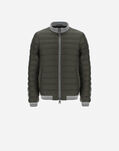 Herno GLOBE FAST5DEGRADABLE BOMBER WITH KNIT DETAILS Military PI0721U123617740