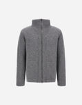 Herno CARDIGAN IN CARDED PUREÂ WOOL G.5 Grey MC000201U700459460