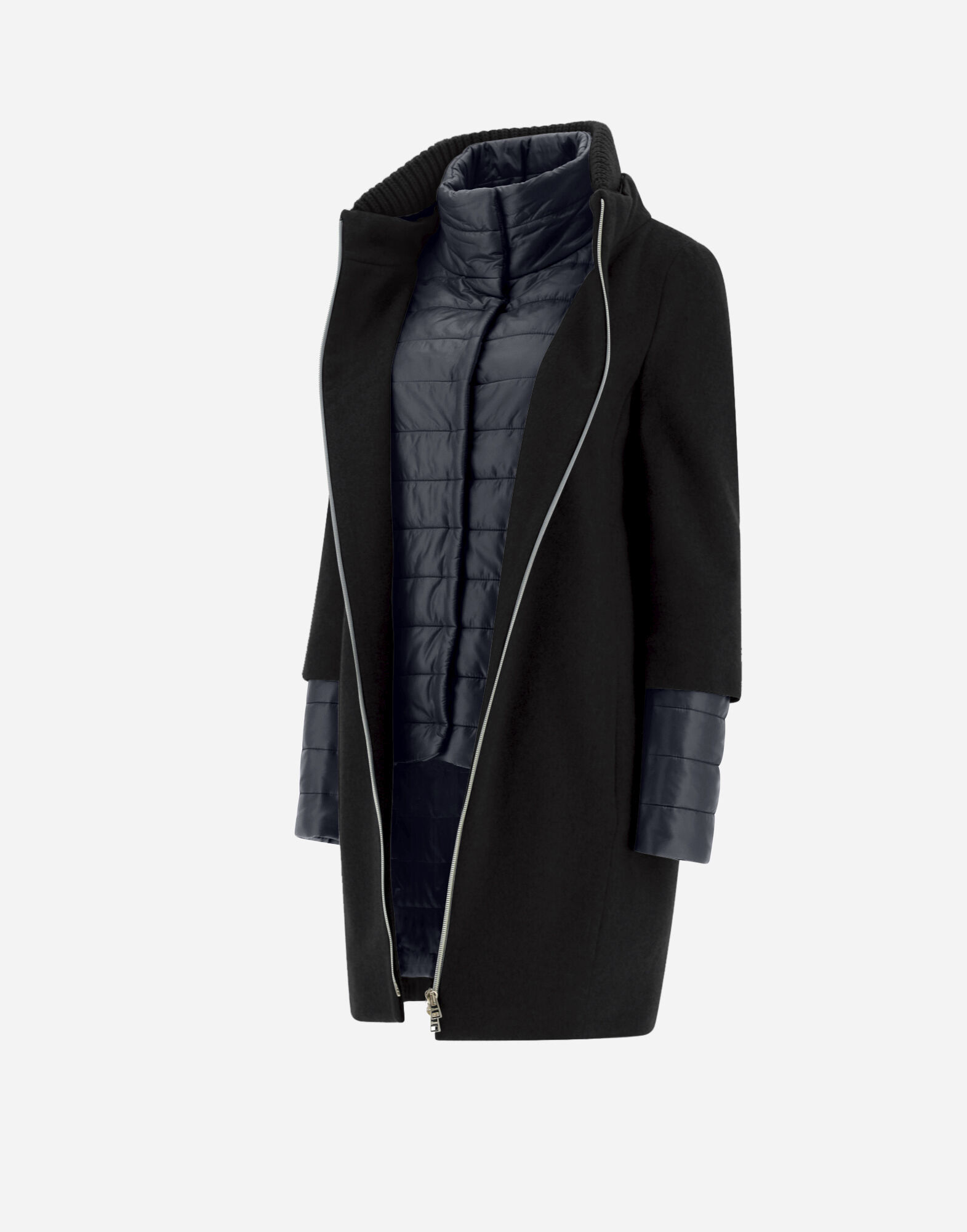 Herno mixed media coat deals