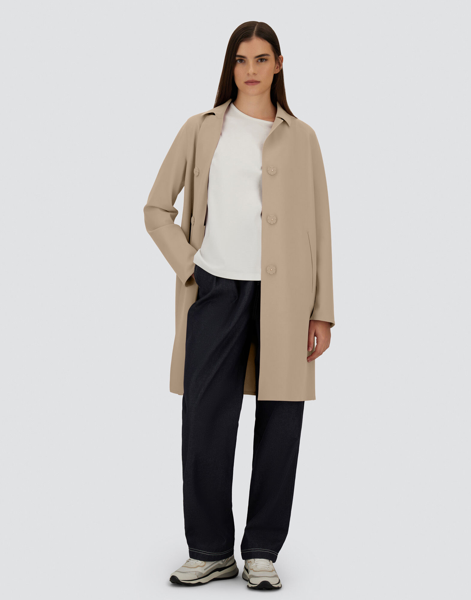 レディース COAT IN FIRST-ACT PEF グレージュ | Herno® (ヘルノ)