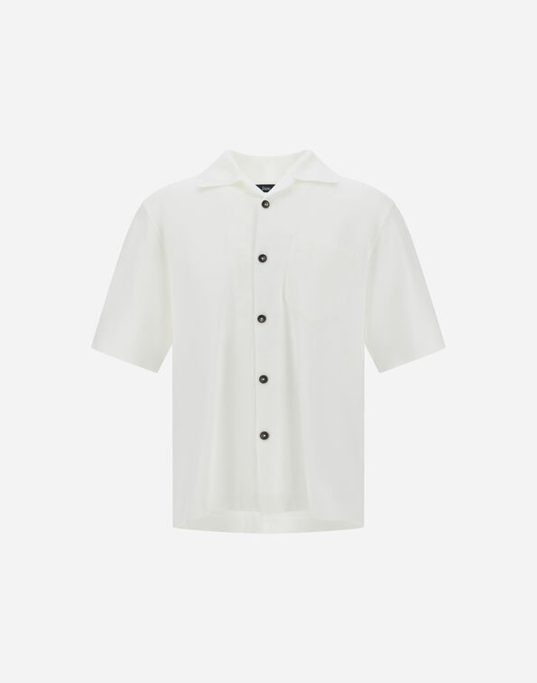 Herno SHORT-SLEEVED SHIRT IN JERSEY KNIT EFFECT White CM000017U520591000